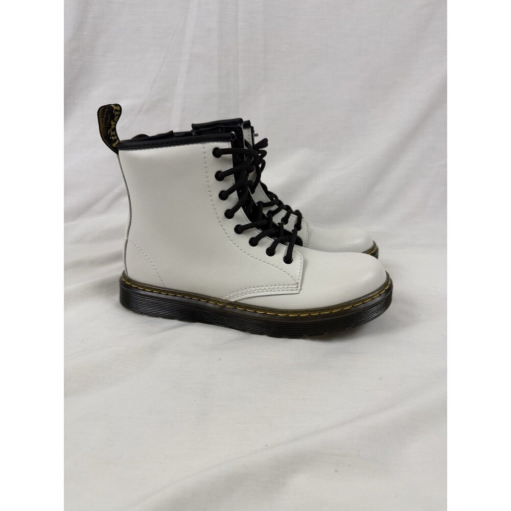 Youth Dr Martens 1460 Zavala Combat Leather Boots Lace Up New With Out Box